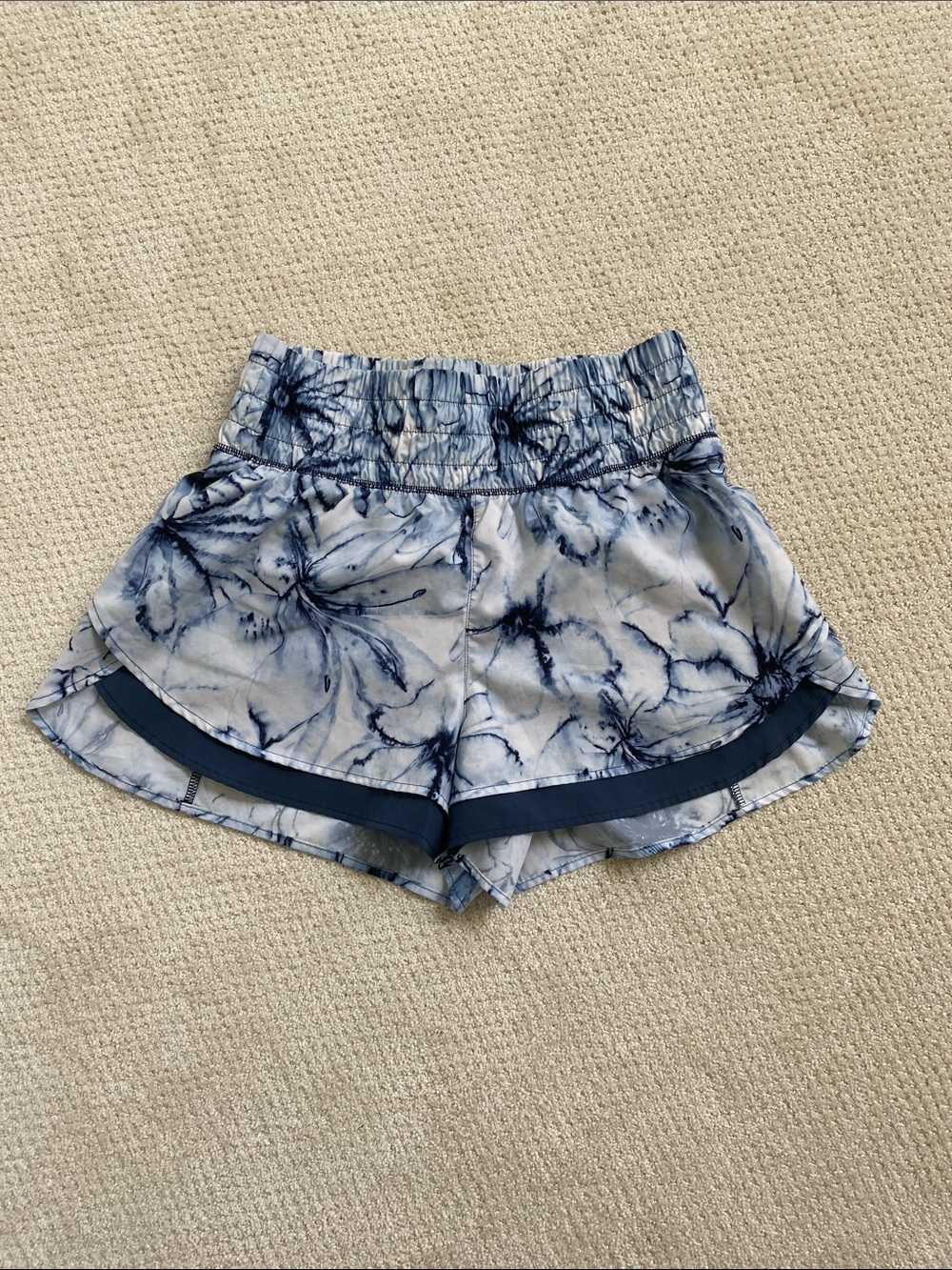 Calia Abstract Tie-Dye Blue Floral Women’s Shorts